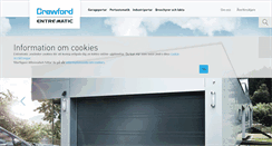 Desktop Screenshot of crawfordgarageportar.se